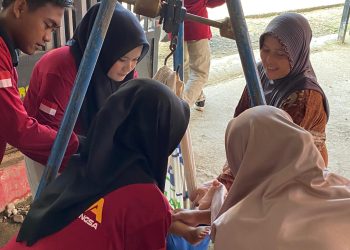 Keren, KKM 61 Uniba Aktif Dalam Kegiatan Posyandu di Margaluyu Lebak