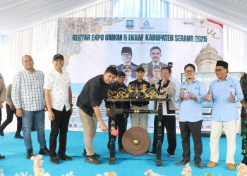 Sekda Zaldi Buka Gebyar Expo UMKM dan Ekraf Kabupaten Serang