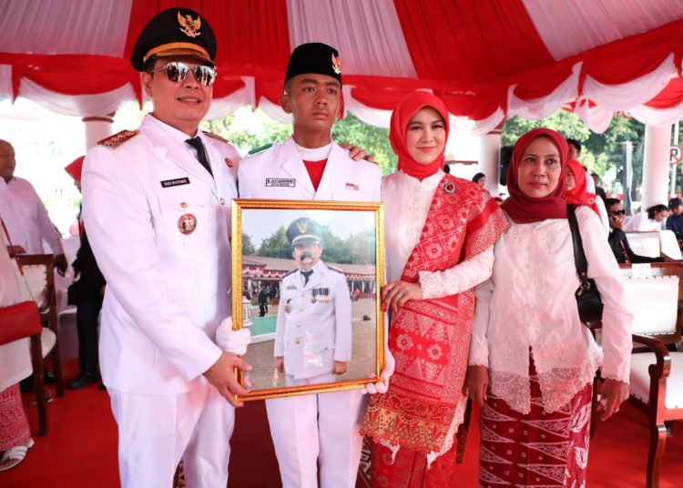 Walikota Serang, Budi Rustandi, usai pimpin Peringatan Hari Ulang Tahun ke-80 Kemerdekaan Republik Indonesia di Kota Serang.