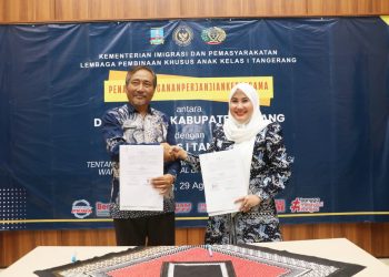 Disdukcapil Kabupaten Serang-LPKA Kelas 1 Tangerang Jalin Kerjasama