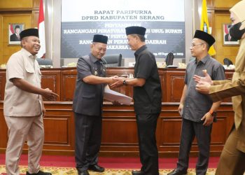 Raperda RPJMD Usulan Bupati Diserahkan pada DPRD Kabupaten Serang