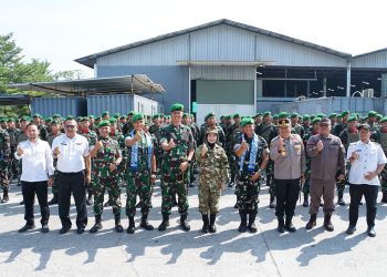 Bupati Serang Ratu Zakiyah Hadiri Penyambutan Brigif TP 87/Salakanagara