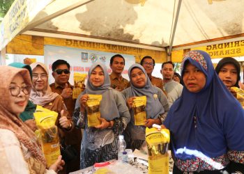 Rangkaian HUT ke-499 Kabupaten Serang, Diskoumperindag Gelar Bazar Murah