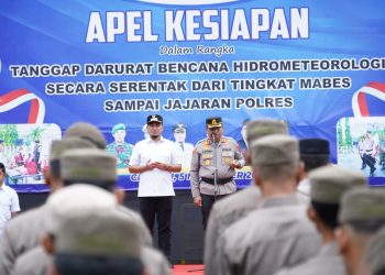 Kapolres Cilegon Tegaskan Kesiapsiagaan Personel Hadapi Potensi Bencana Hidrometeorologi