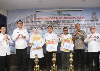 Disnakertrans dan Kecamatan Kibin Juara 1 Lomba Tertib Arsip DPKD Kabupaten Serang