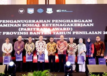 Perkuat Perlindungan Pekerja, Pemprov Banten dan BPJS Ketenagakerjaan Gelar Paritrana Award